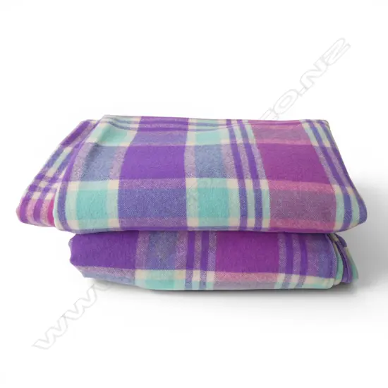 2 WOOL BLANKETS