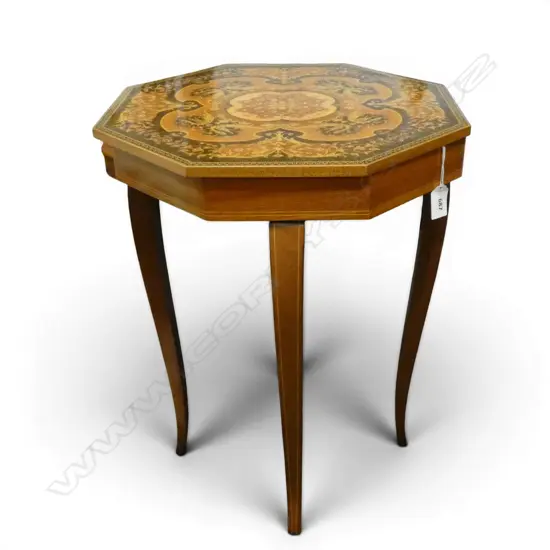 ITALIAN SORRENTO INLAID MUSIC TABLE H.505mm