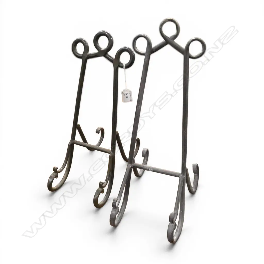 2 METAL STANDS, H.360 & 430mm Image 1++