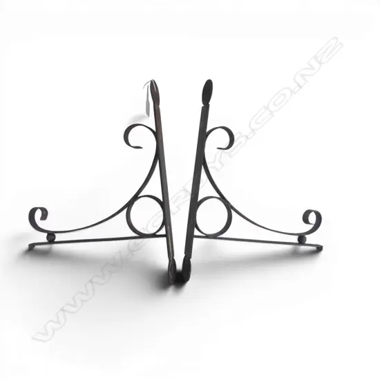 2 METAL BRACKETS H.400mm