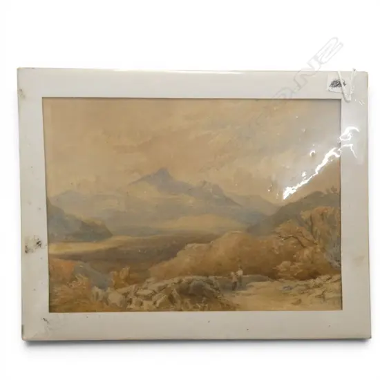 OLD LANDSCAPE W/C, signed SNOWDON, H.200x280mm