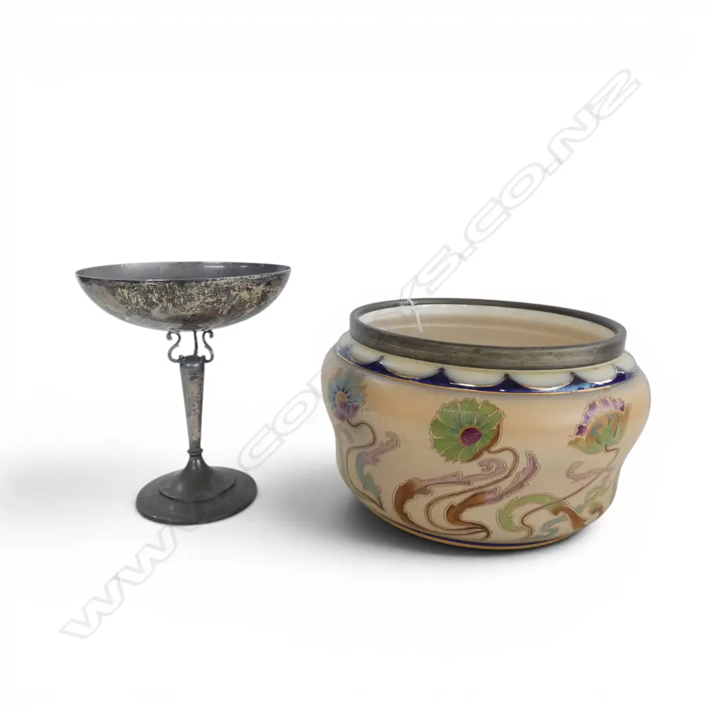 CARLTON WARE JARDINERE 230mm dia, EP COMPORT Image 1++