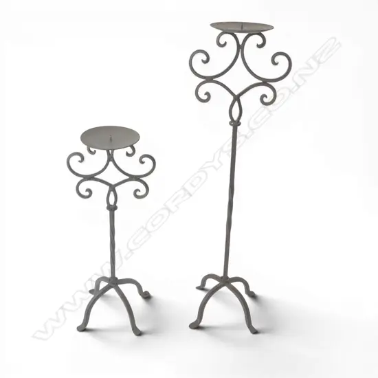 PR OF METAL CANDLE HOLDER,TALLEST H.600MM