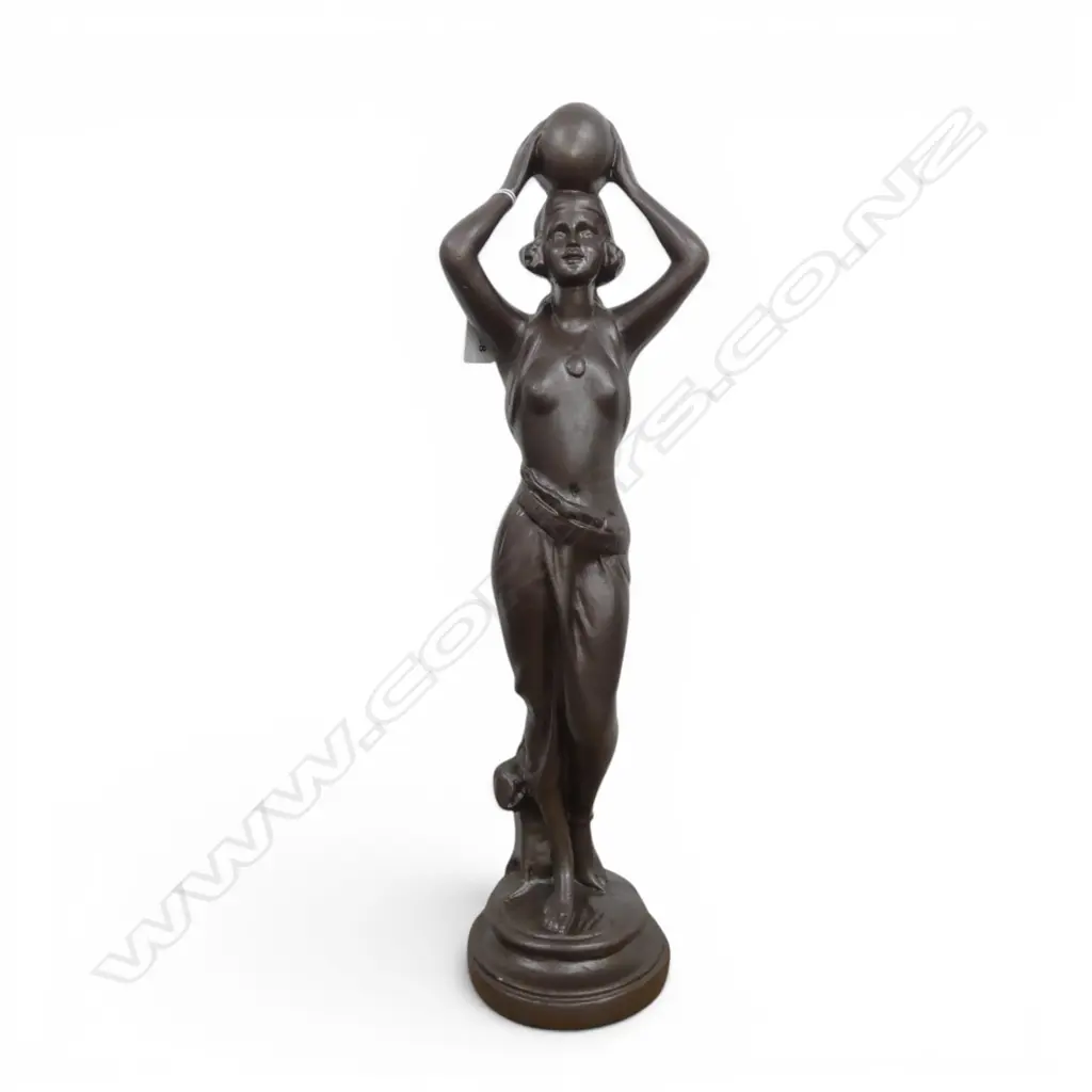 DECO STYLE PAINTED PLASTER FIGURINE H.510mm Image 1++