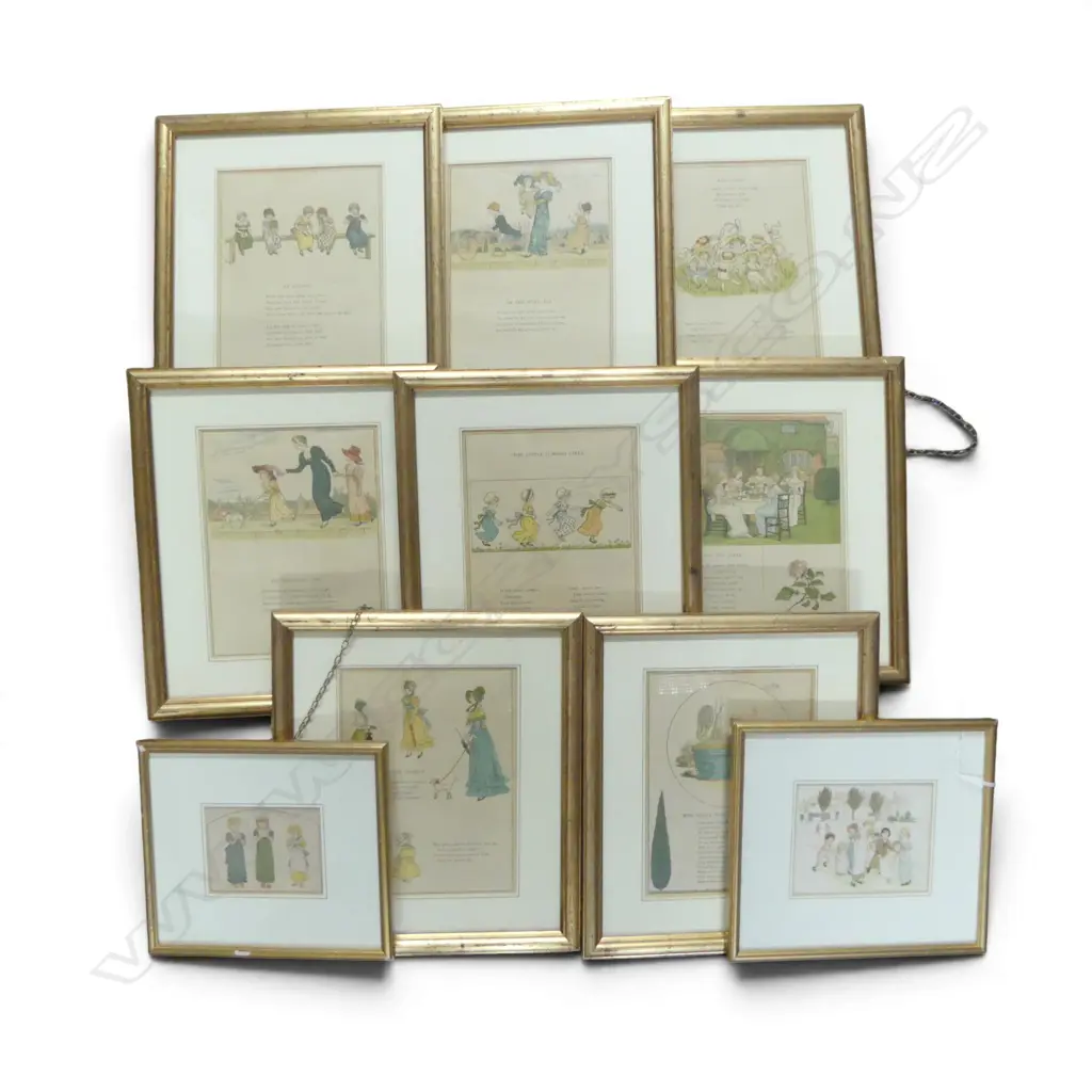 10 KATE GREENAWAY PRINTS  Image 1++