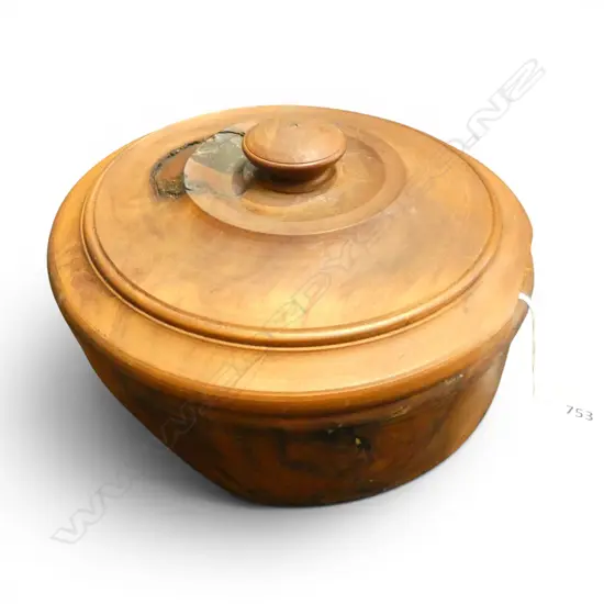 TURNED SWAMP KAURI CONTAINER Dia.200mm