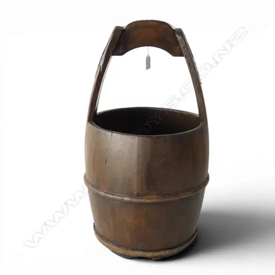 ORIENTAL WOODEN BUCKET H.570mm