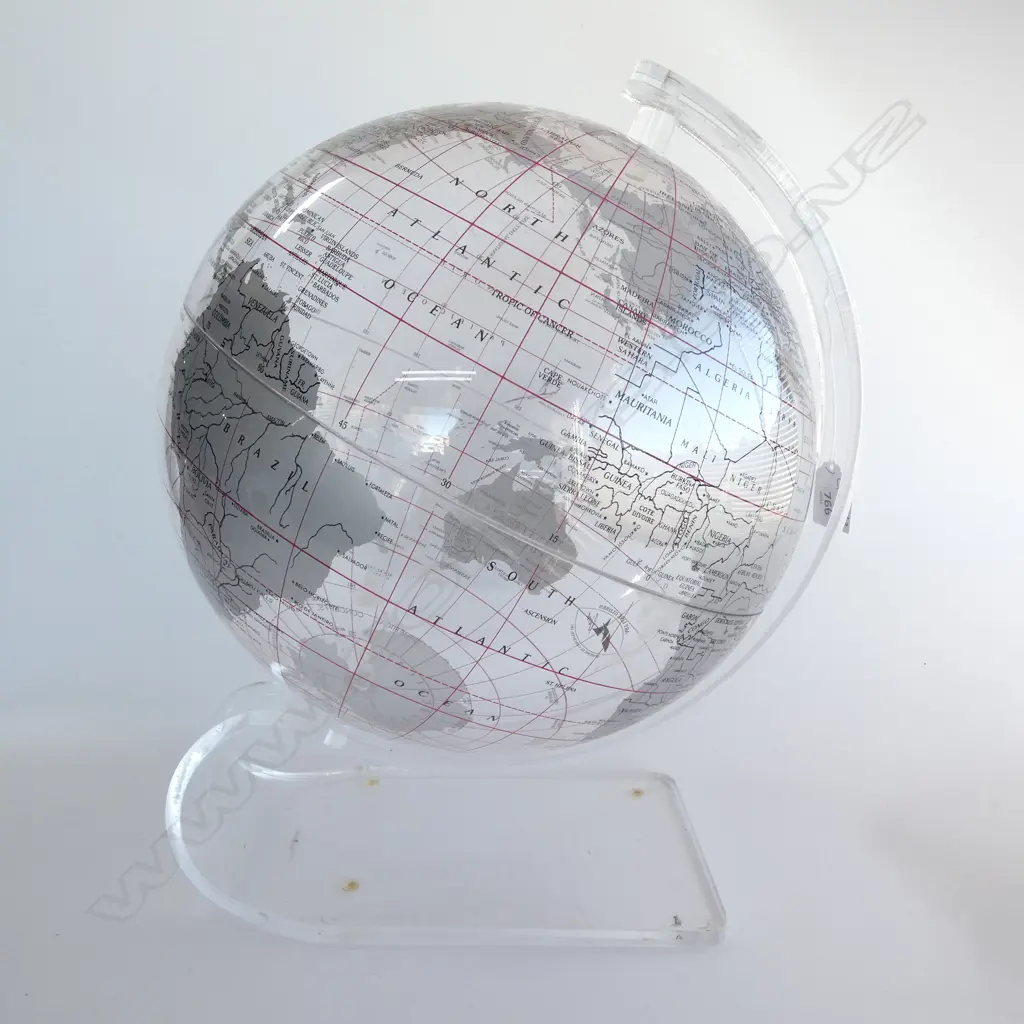 ACRYLIC GLOBE H.410mm, CRACK Image 1++