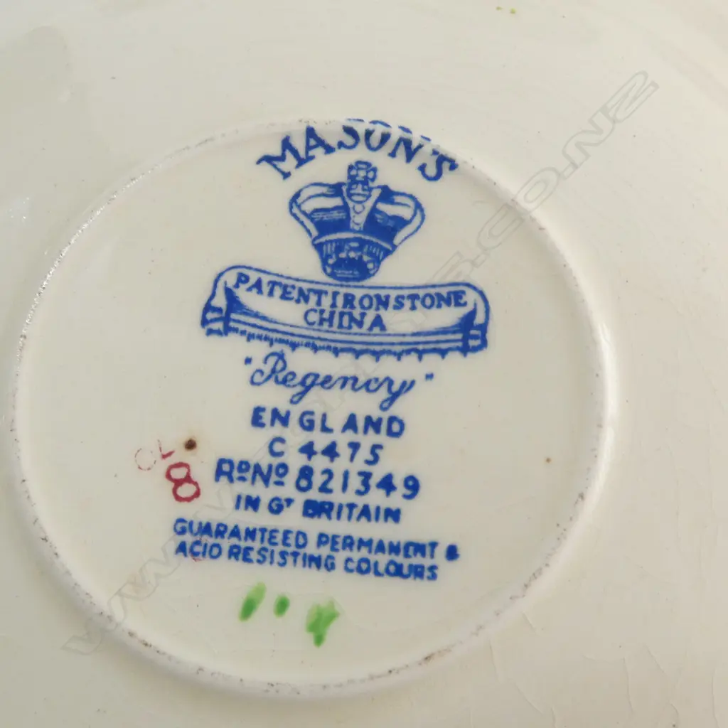 20 PCS MASONS STRATHMORE & REGENCY BOWLS, SAUCERS, PLATES Image 1++