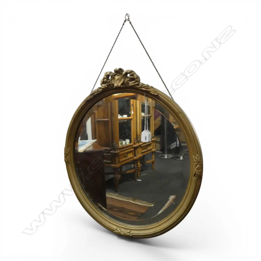 ROUND GILT MIRROR Dia. 500mm Image 1++