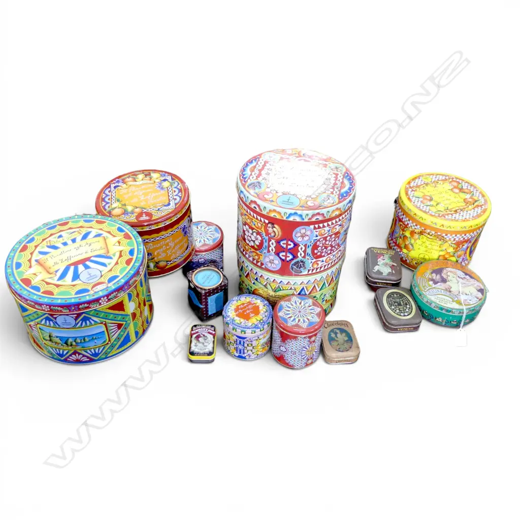 14 ASST. TINS; DOLCE & GABBANA FOR FIASCONARO 250mm dia ETC Image 1++