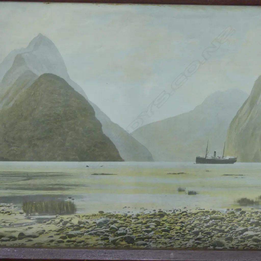 MILFORD SOUNDS PRINT 240x420mm IN OXFORD FRAME 425x610mm Image 1++