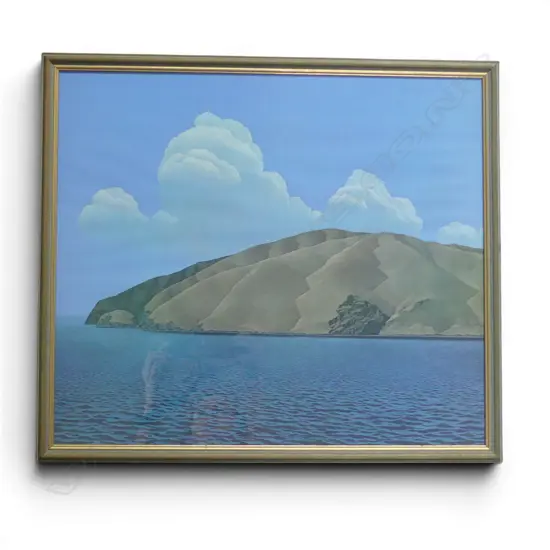 BRENT WONG, 'CLOUDS COAST SKY', COLOURED PRINT, 455 X 520MM
