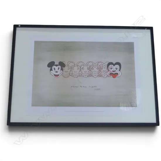DICK FRIZZELL 'MICKEY TO TIKI' SIGNED IN THE PRINT 575x800mm