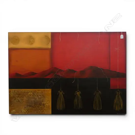 LISA JANE HARMAN, UNTITLED, ACRYLIC ON CANVAS, 765x1110mm