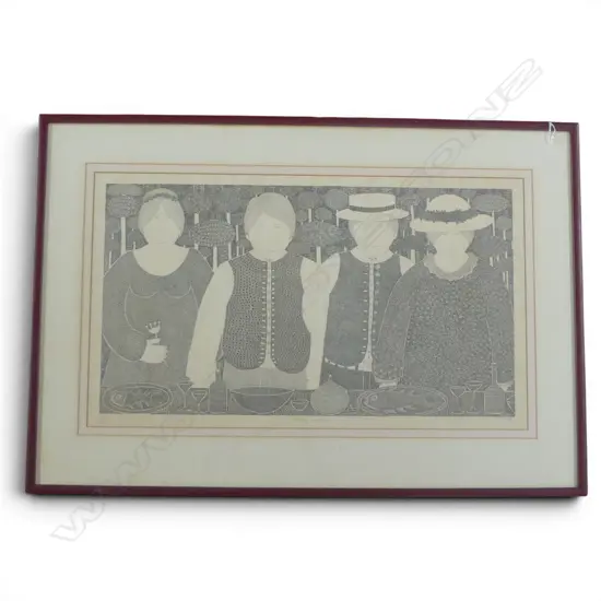 CYNTHIA JAFFE, THE WEDDING BREAKFAST, MONOCHROME PRINT, Ed. 18/350, 370x640mm