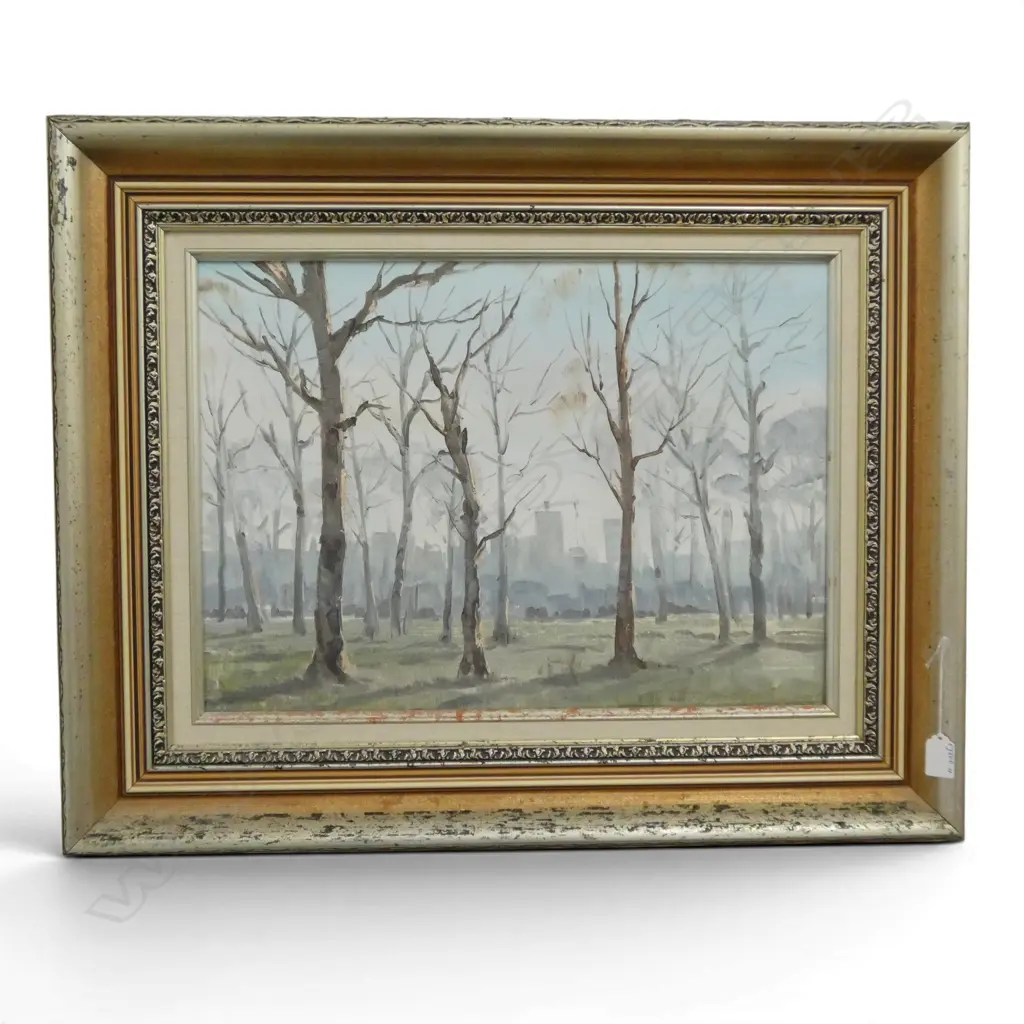 ASTON GREATHEAD, 'MISTY MORNING HAGLEY PARK'  FRAMED OIL ON BOARD, 380 x 520MM Image 1++