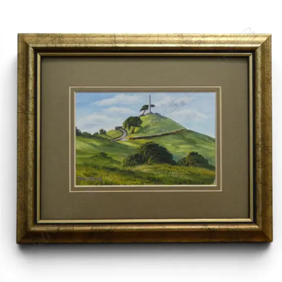 TONY ROCHE, ONE TRILL HILL, OIL ON BOARD, 95x145mm