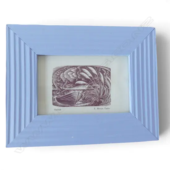 E. MERVYN TAYLOR 'TOE-TOE' MERMAID PRESS CHRISTMAS CARD SIGNED BY HIS WIFE TEDDY 100x145mm