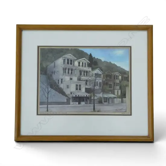 PETER LEITCH PRINT 'TINAKORI ROAD WELLINGTON' 175x240mm