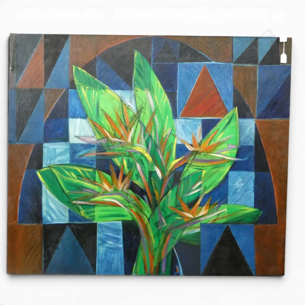 ROGER STAPLES, BIRD OF PARADISE' OIL ON CANVAS, 915 X 1075mm Image 1++