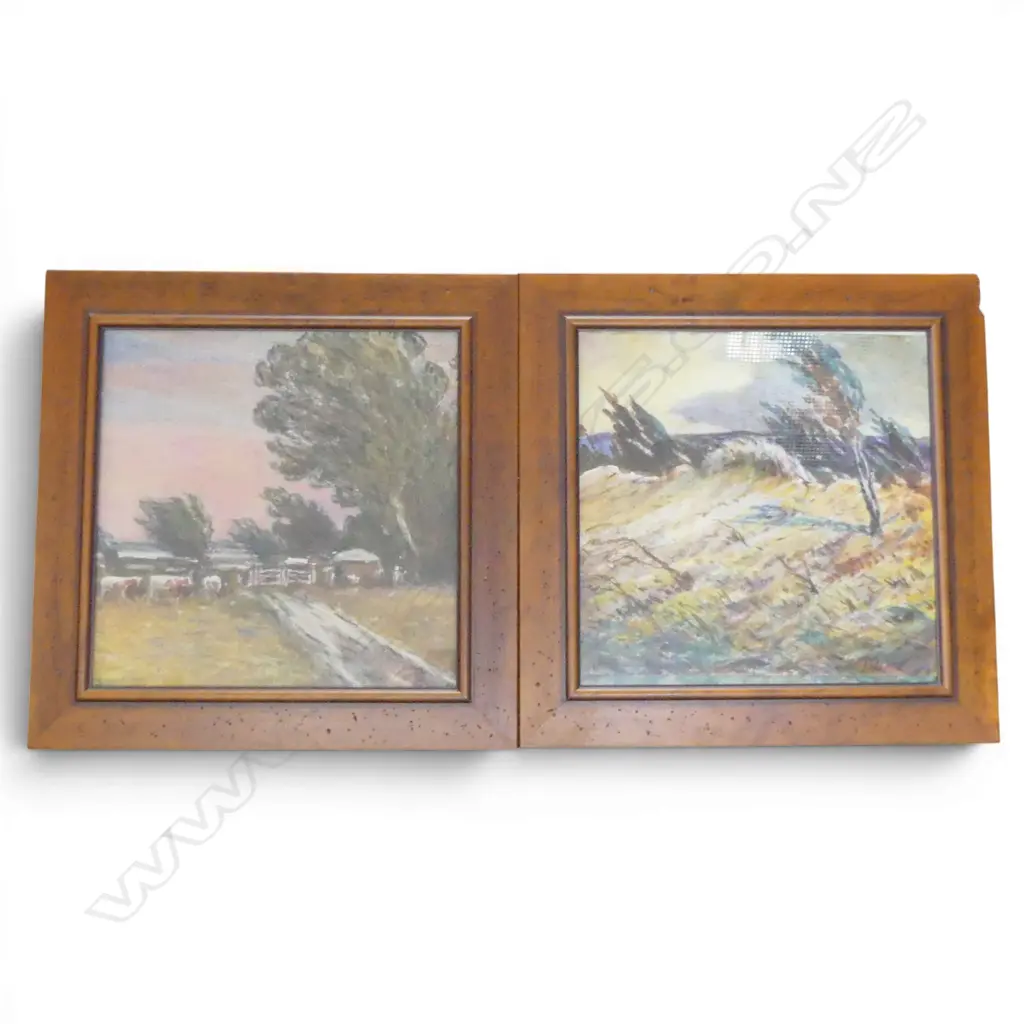 2 T. F. GALLAGHER WCs 'THE FARM GATE' & 'PACIFIC MEETING' 400x400mm Image 1++