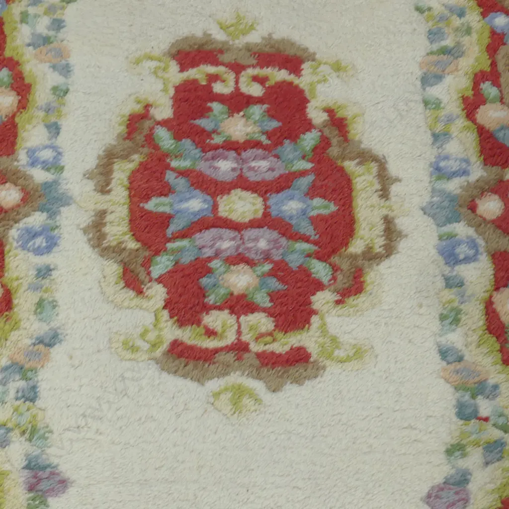 THICK WOOL PILE AUBUSSON STYLE RUG 1780x880mm Image 1++