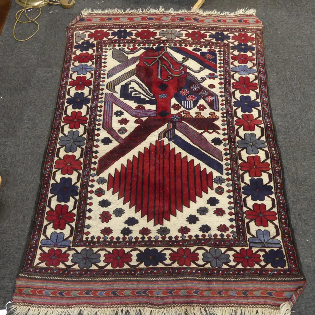 HAND KNOTTED MIXED PILE RUG 1800x1300mm Image 1++