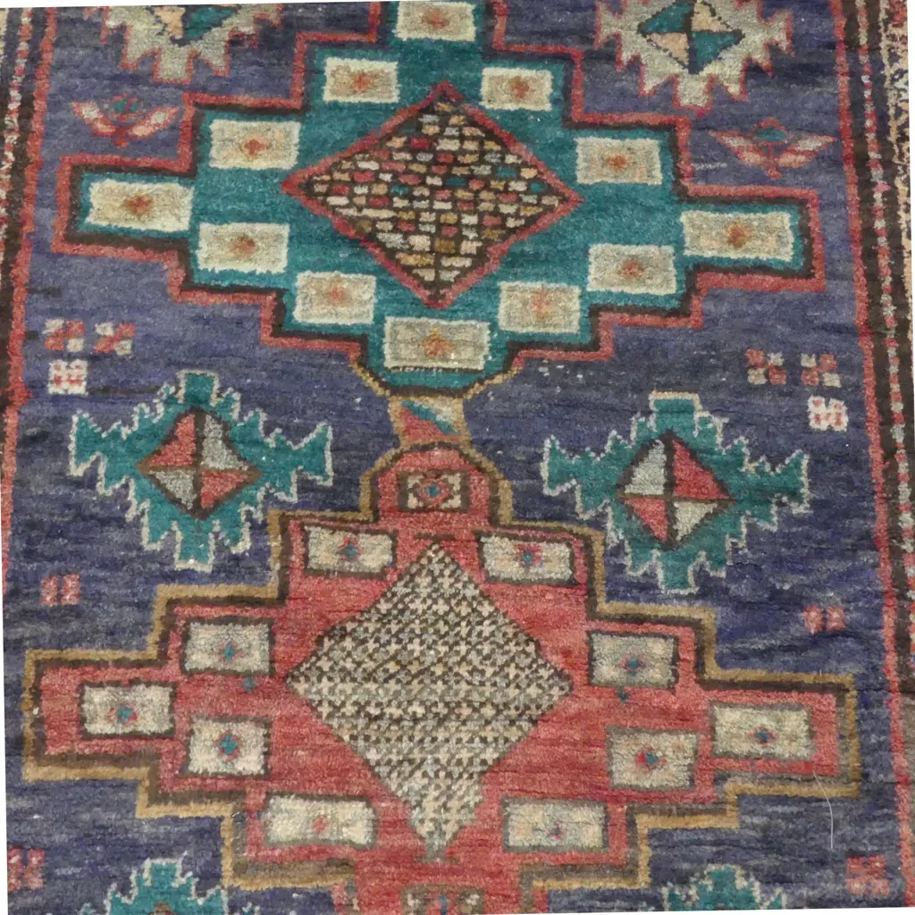 HAND KNOTTED WOOL PILE RUNNER with abrash 2980x1040mm Image 1++