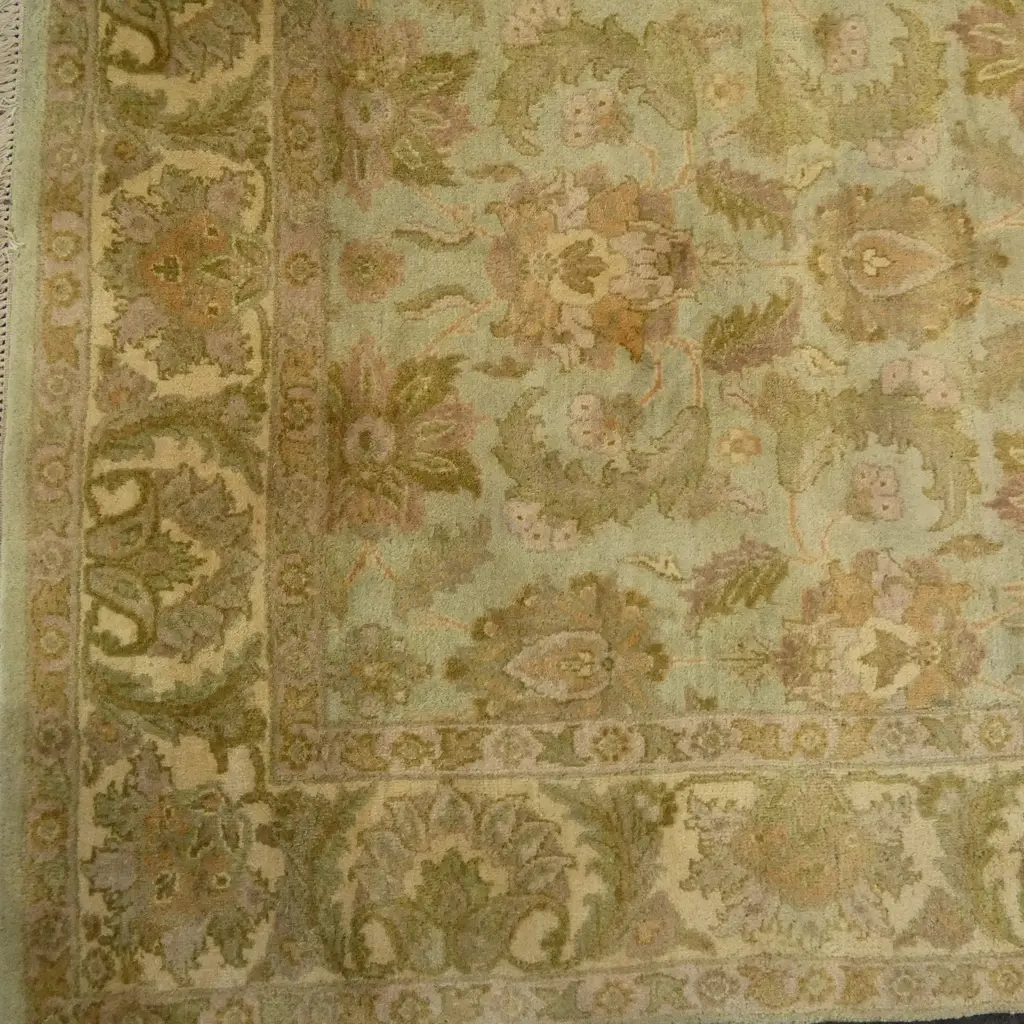 LGE PERSIAN RUG hand knotted soft pale tones floral designs. 2230 x 1550mm Image 1++