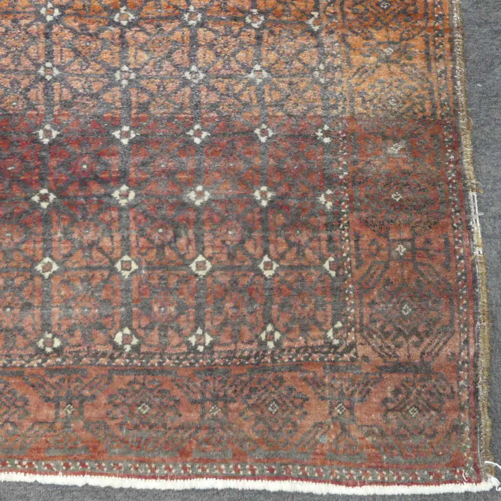 HAND KNOTTED WOOL PILE RUG 2060x1050mm Image 1++