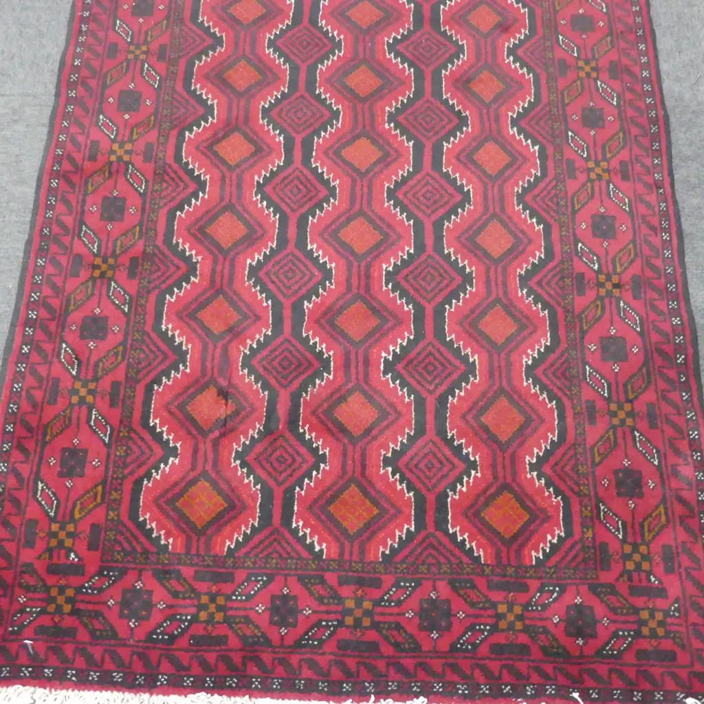 BALUCHI HAND KNOTTED WOOL PILE RUG 1840x1030mm Image 1++