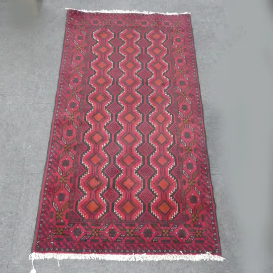 BALUCHI HAND KNOTTED WOOL PILE RUG 1840x1030mm