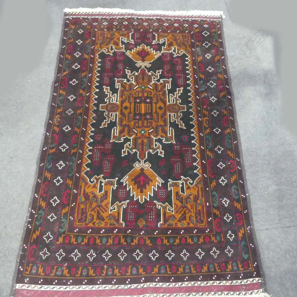 BALUCHI HAND KNOTTED ALL WOOL RUG 2160x1300mm Image 1++