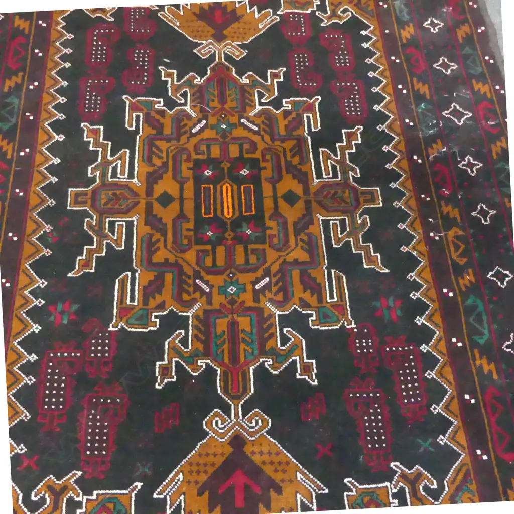 BALUCHI HAND KNOTTED ALL WOOL RUG 2160x1300mm Image 1++