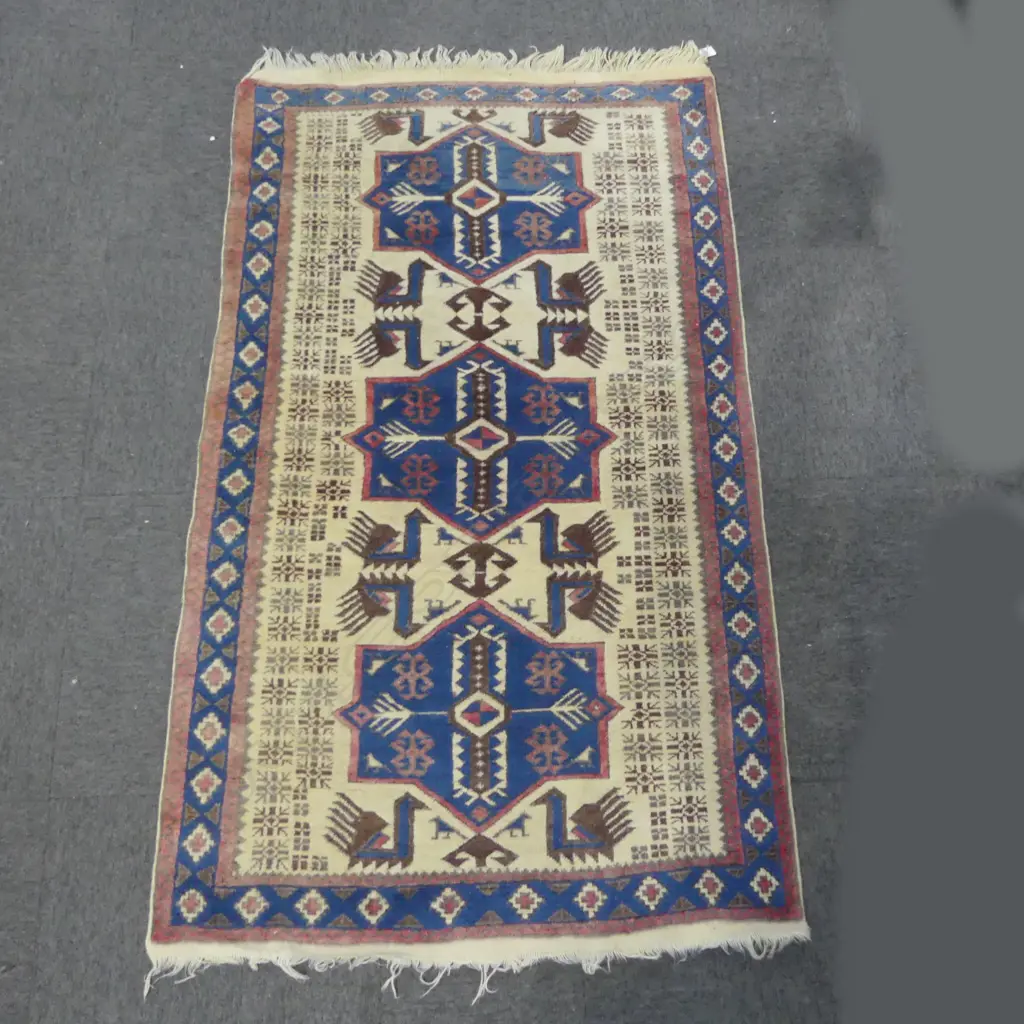 HAND KNOTTED ALL WOOL RUG 1720x1000mm Image 1++