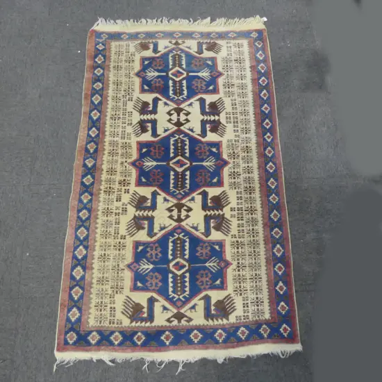 HAND KNOTTED ALL WOOL RUG 1720x1000mm