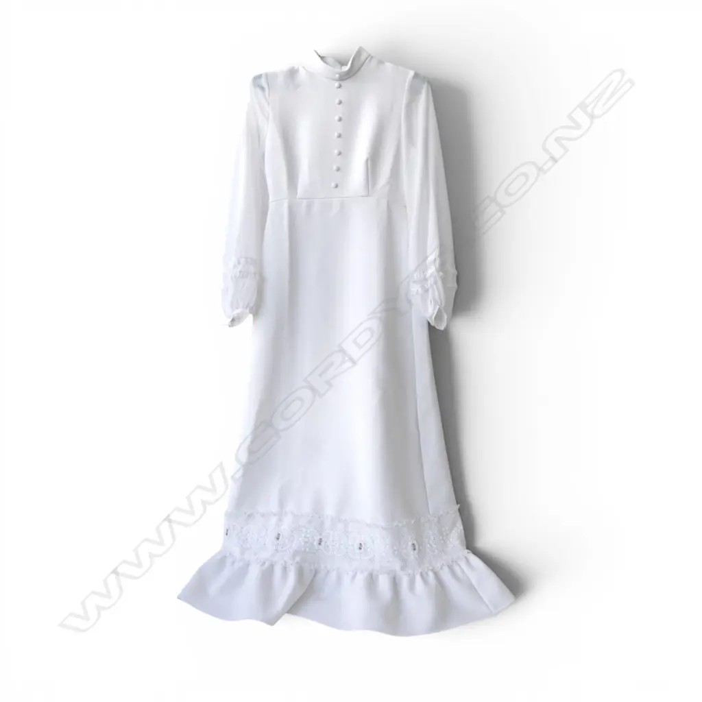 1970'S EMPIRE LINE MAXI DRESS WITH LANTERN SLEEVES Image 1++