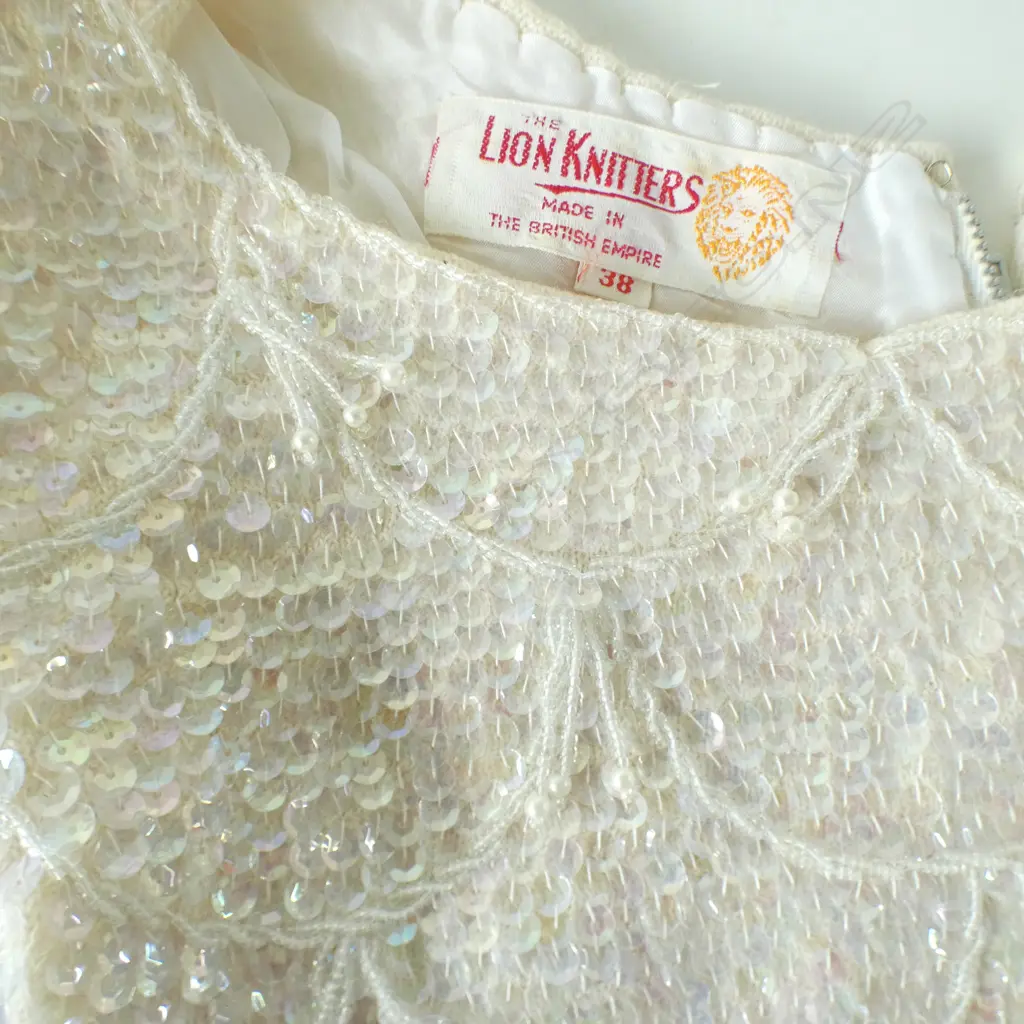 2 1960's SEQUIN WOOL TOPS  Image 1++