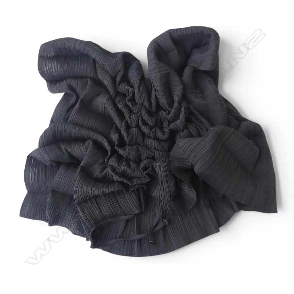 ISSEY MIYAKE FETE 'PLEATS PLEASE' SHORT CAPE Image 1++