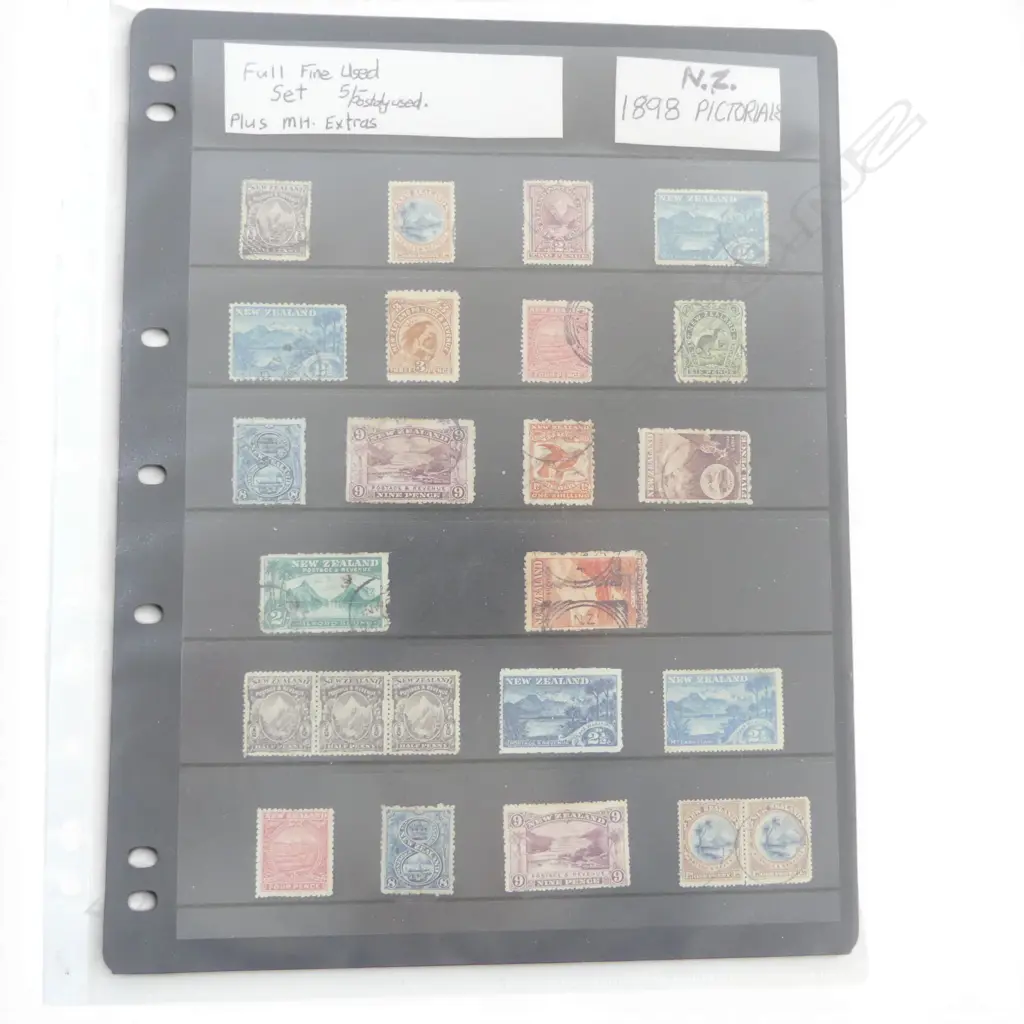 1898 NZ PICTORIAL STAMPS Image 1++