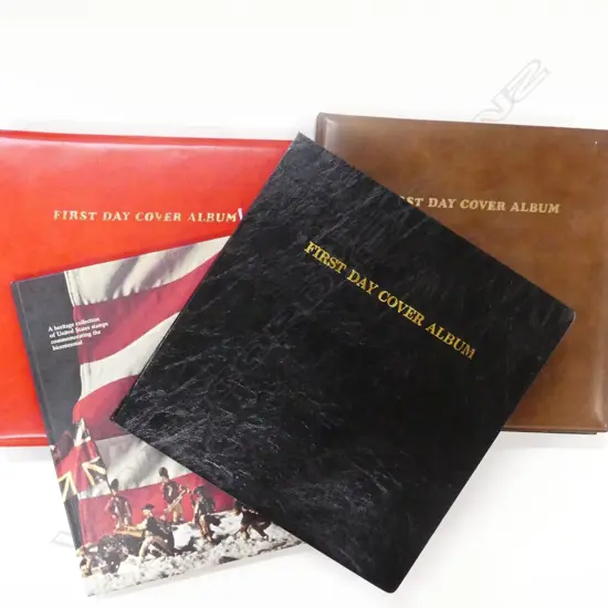 3 FIRST DAY COVER ALBUMS (SOME PAQUEBOT ETC) + US ALBUM