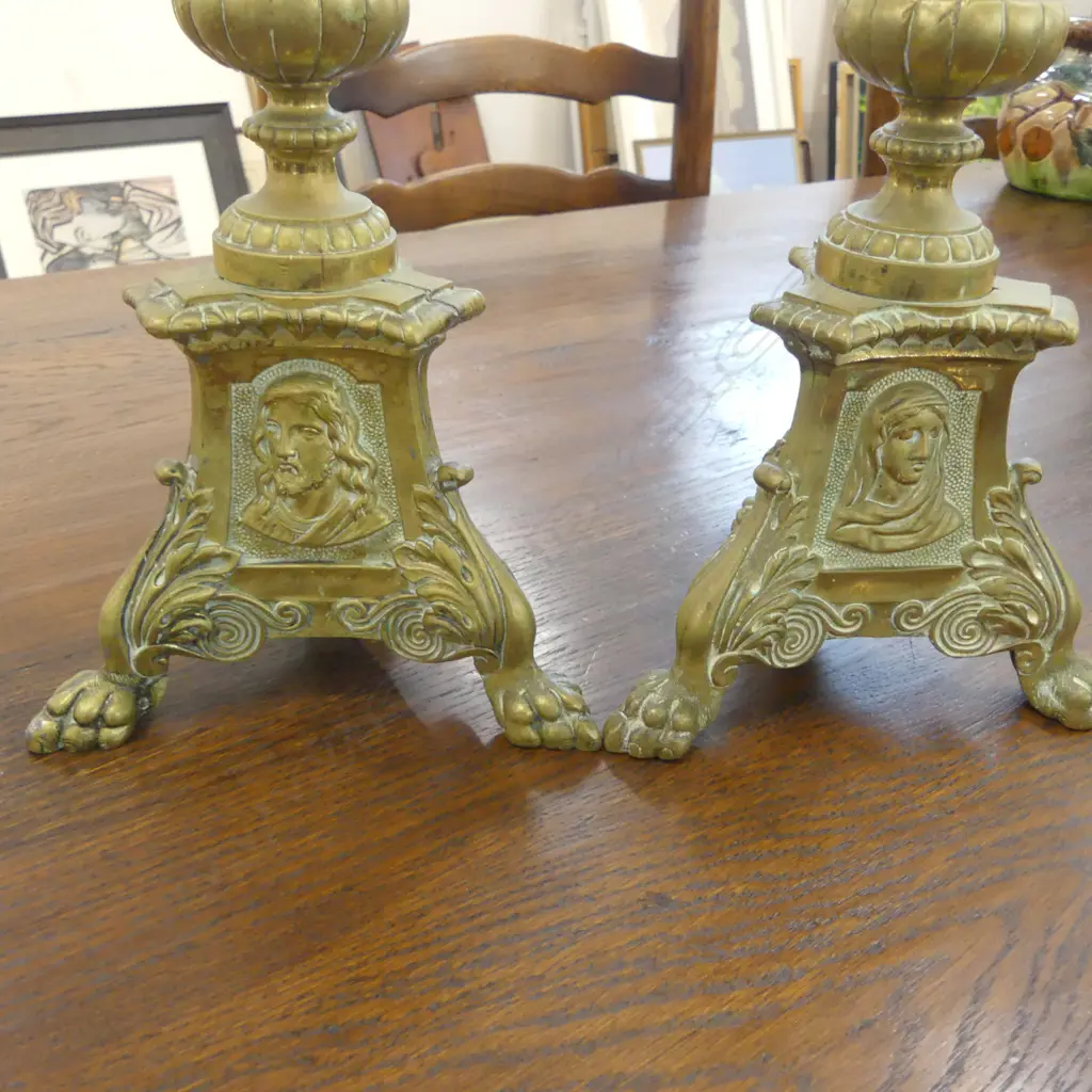 PR BRASS CANDLESTICKS H.510mm Image 1++