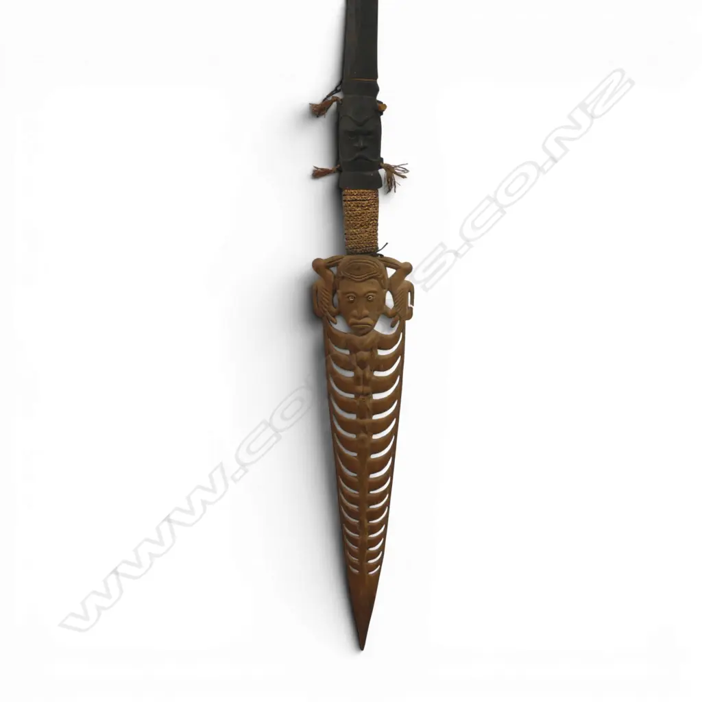 CARVED PAPUA NEW GUINEA STAFF H1700MM Image 1++