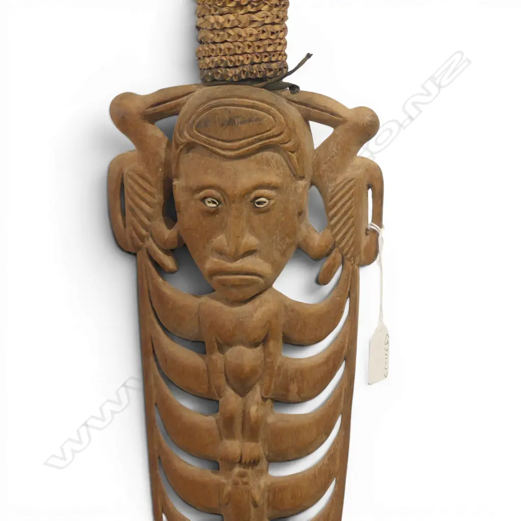 CARVED PAPUA NEW GUINEA STAFF H1700MM Image 1++