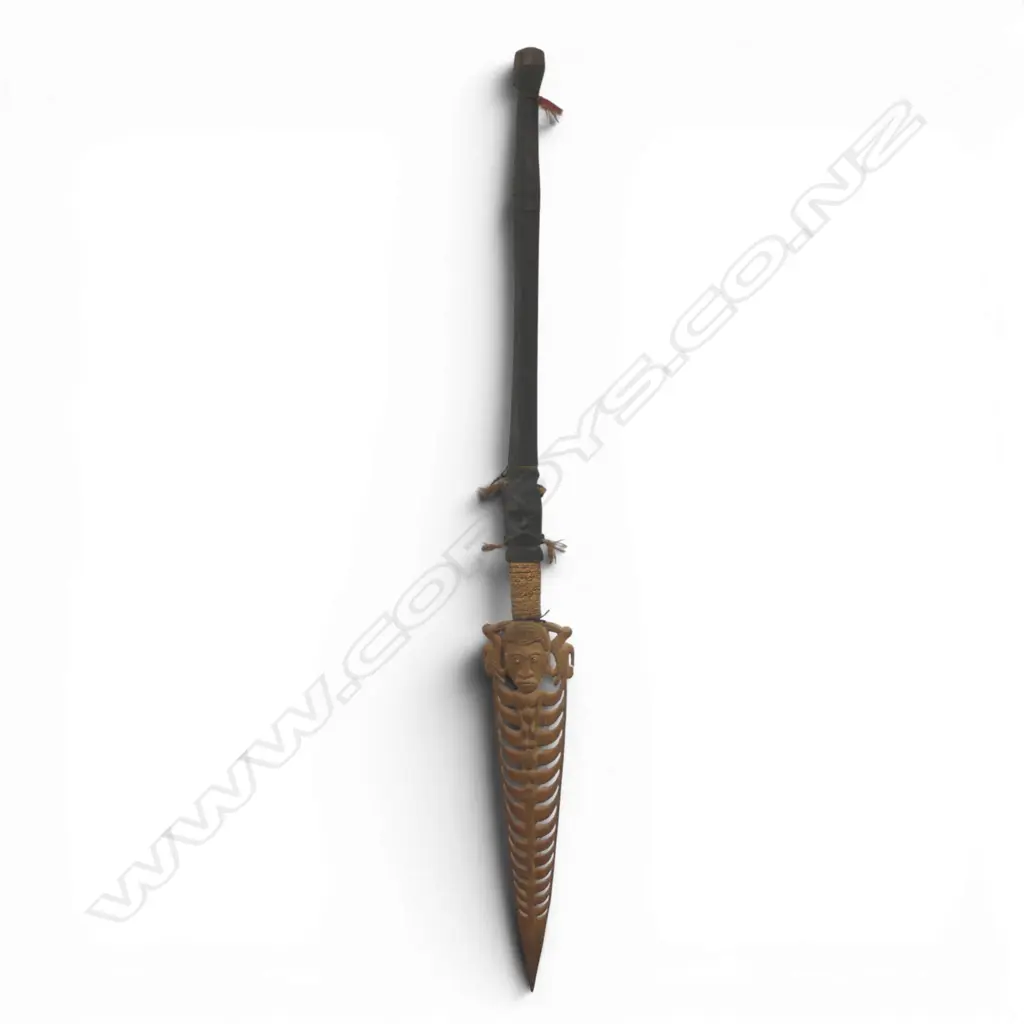 CARVED PAPUA NEW GUINEA STAFF H1700MM Image 1++