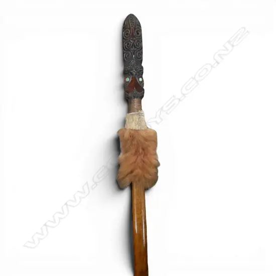 CARVED WOODEN TAIAHA, L.126mm
