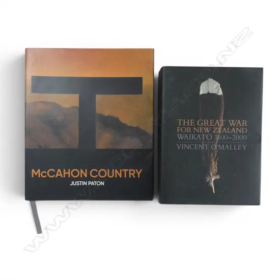 2 LRG BOOKS; 'MCCAHON COUNTRY' by JUSTIN PATON & 'THE GREAT WAR for NEW ZEALND' by VINCENT O'MALLEY