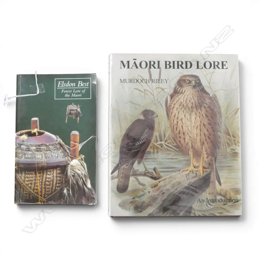 2 BOOKS; MAORI BIRD LORE / FOREST LORE OF THE MAORI Image 1++