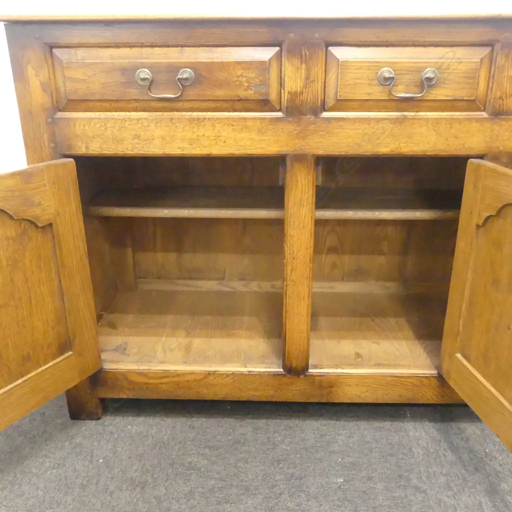 QUALITY OAK SIDE BOARD 1510x465x875mm Image 1++